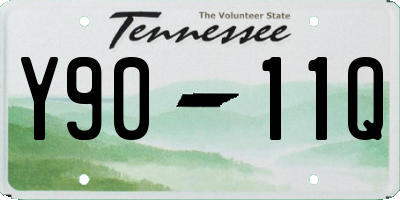 TN license plate Y9011Q