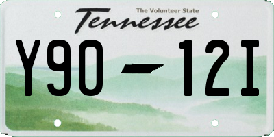 TN license plate Y9012I