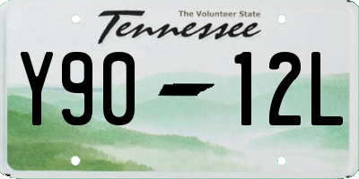 TN license plate Y9012L