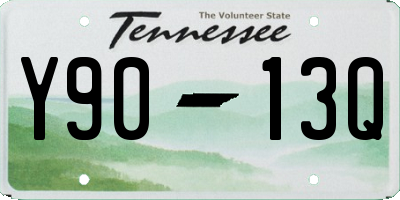 TN license plate Y9013Q