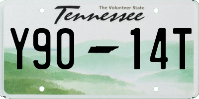 TN license plate Y9014T