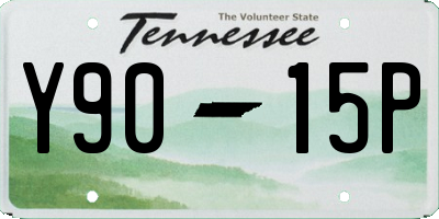 TN license plate Y9015P