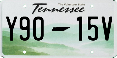 TN license plate Y9015V
