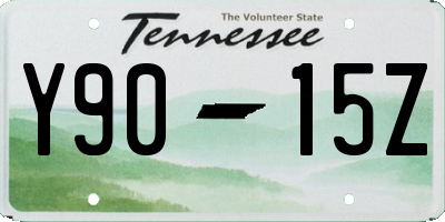 TN license plate Y9015Z