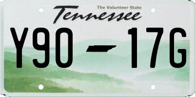 TN license plate Y9017G