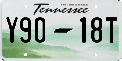TN license plate Y9018T