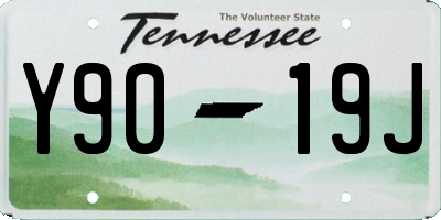 TN license plate Y9019J