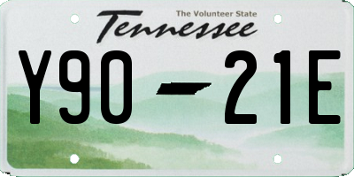 TN license plate Y9021E