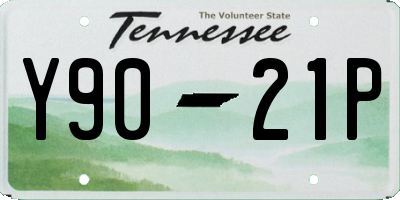 TN license plate Y9021P