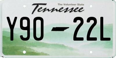 TN license plate Y9022L
