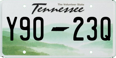 TN license plate Y9023Q