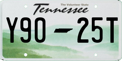 TN license plate Y9025T