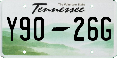 TN license plate Y9026G