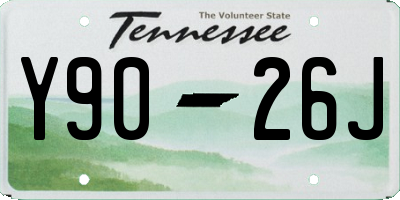 TN license plate Y9026J
