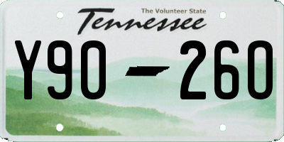 TN license plate Y9026O