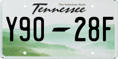 TN license plate Y9028F