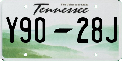 TN license plate Y9028J
