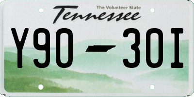 TN license plate Y9030I