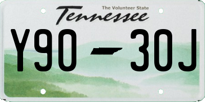 TN license plate Y9030J