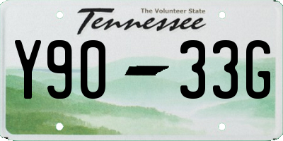 TN license plate Y9033G