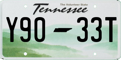 TN license plate Y9033T
