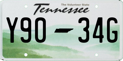 TN license plate Y9034G