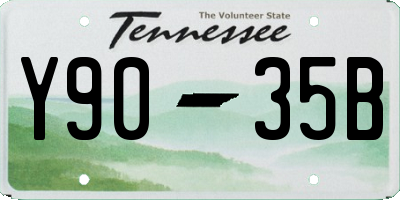 TN license plate Y9035B