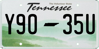 TN license plate Y9035U