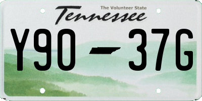 TN license plate Y9037G