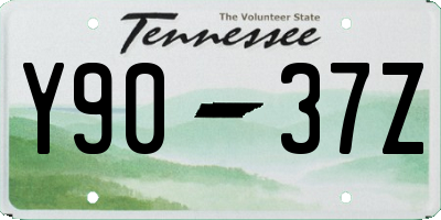 TN license plate Y9037Z
