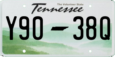 TN license plate Y9038Q