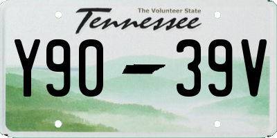 TN license plate Y9039V