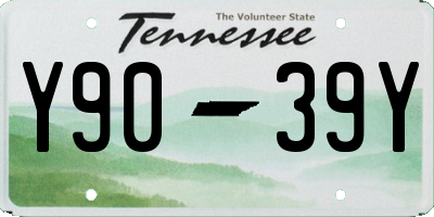 TN license plate Y9039Y