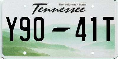 TN license plate Y9041T