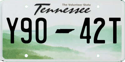 TN license plate Y9042T