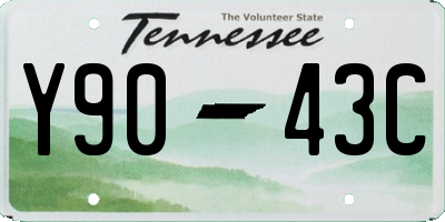 TN license plate Y9043C