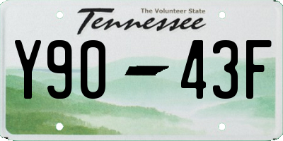 TN license plate Y9043F