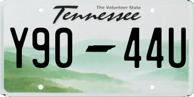 TN license plate Y9044U