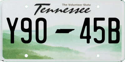 TN license plate Y9045B