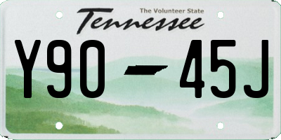 TN license plate Y9045J