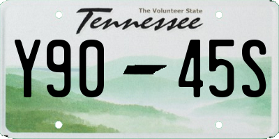 TN license plate Y9045S
