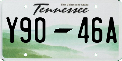 TN license plate Y9046A