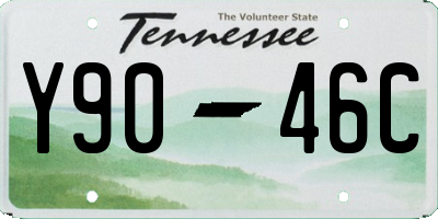 TN license plate Y9046C