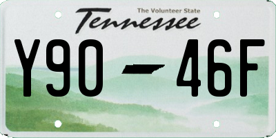 TN license plate Y9046F