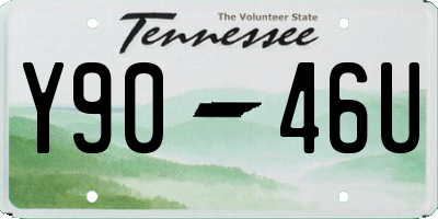 TN license plate Y9046U