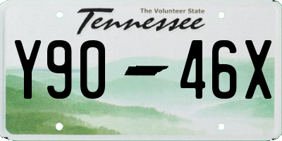 TN license plate Y9046X