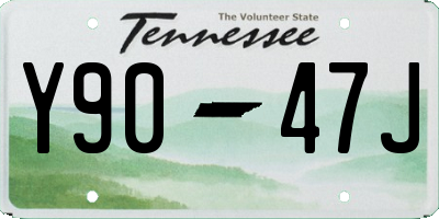 TN license plate Y9047J
