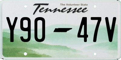 TN license plate Y9047V