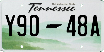 TN license plate Y9048A