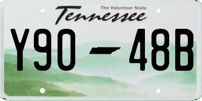 TN license plate Y9048B